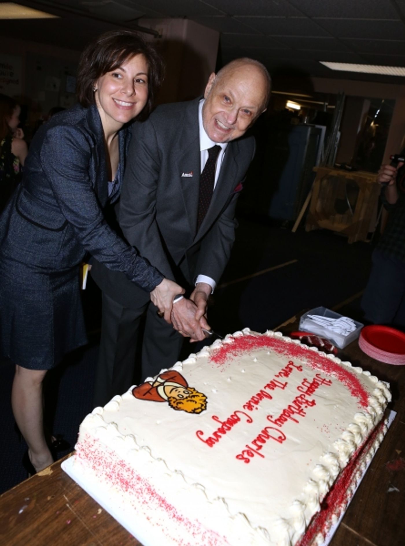 Photo Coverage: ANNIE Cast Celebrates Charles Strouse's 85th Birthday!  Image