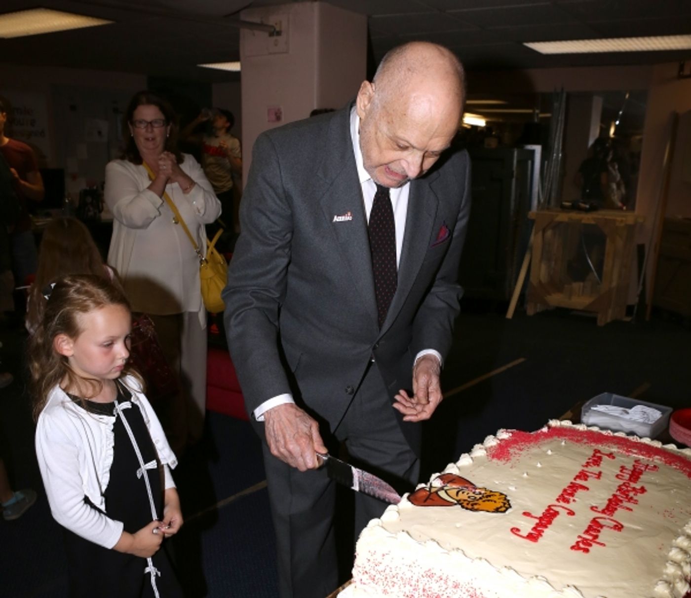 Photo Coverage: ANNIE Cast Celebrates Charles Strouse's 85th Birthday!  Image