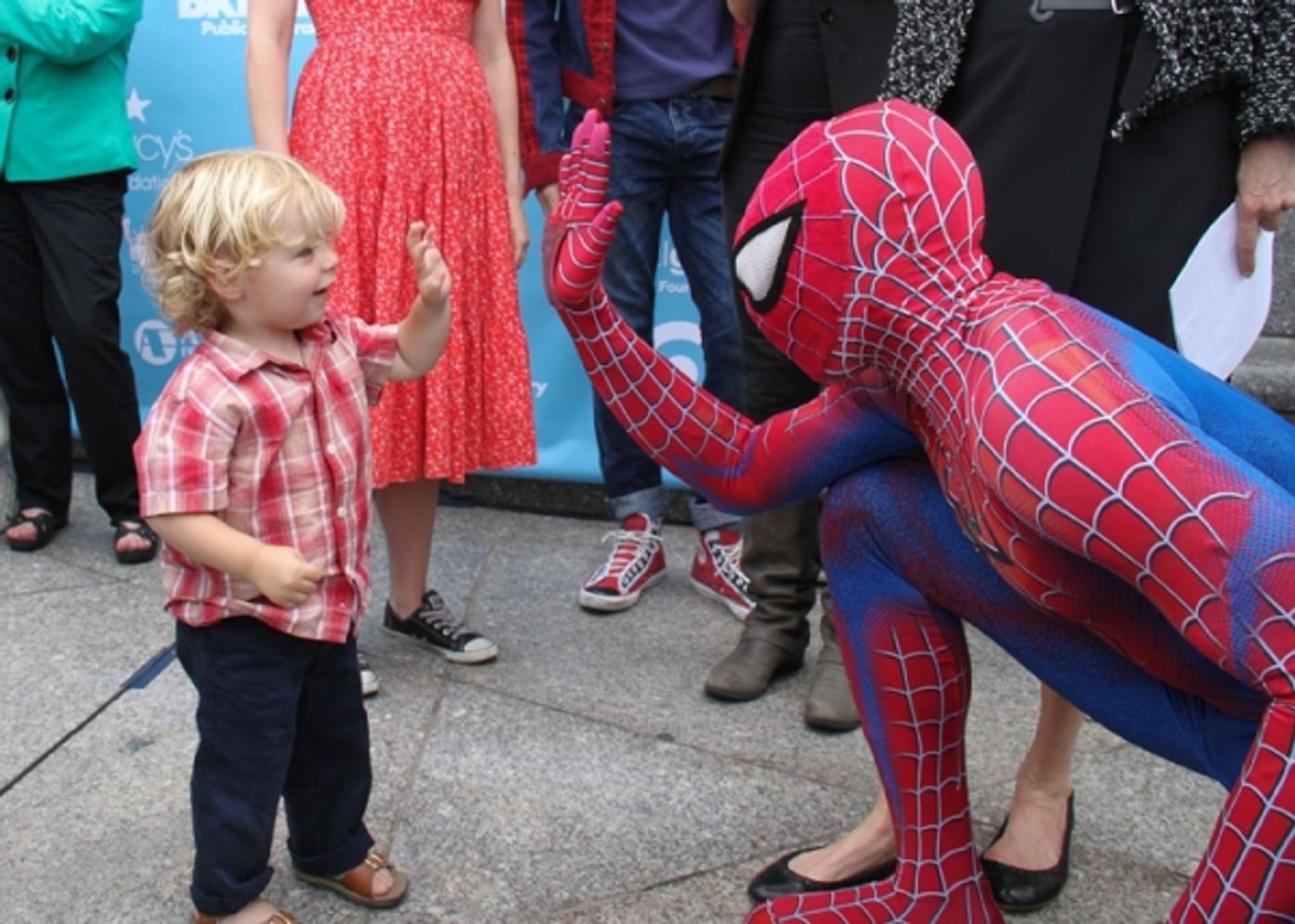 Photo Flash: Cast of SPIDER-MAN Performs at Brooklyn Public Library Image