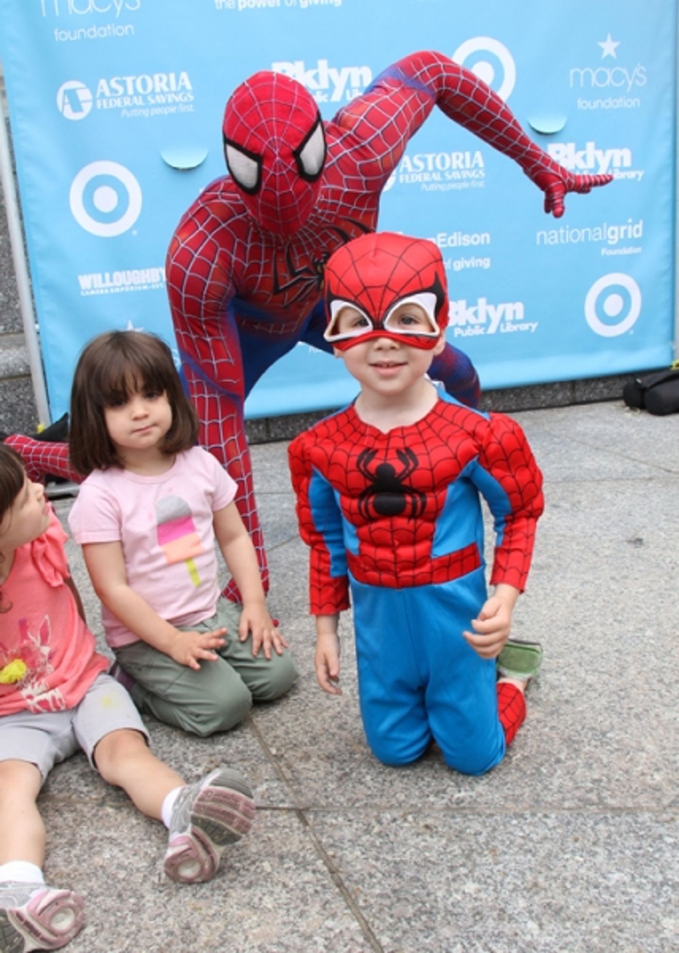 Photo Flash: Cast of SPIDER-MAN Performs at Brooklyn Public Library Image