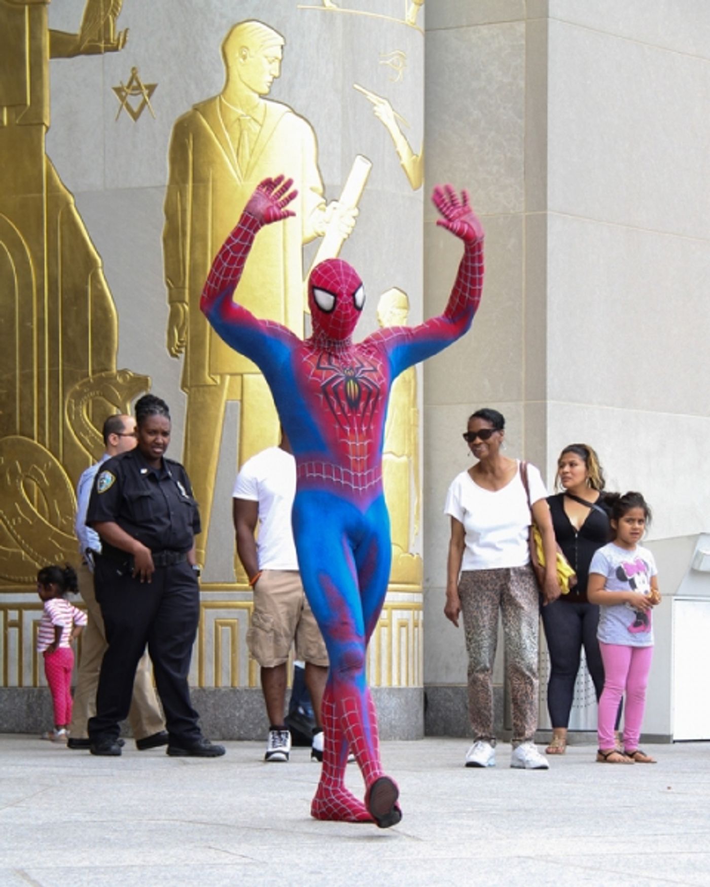 Photo Flash: Cast of SPIDER-MAN Performs at Brooklyn Public Library Image