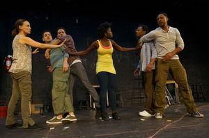 Rebecca Mozo, John Sloan, Daniel Bess, Julanne Chidi Hill, Phil LaMarr and Joe Holt Photo