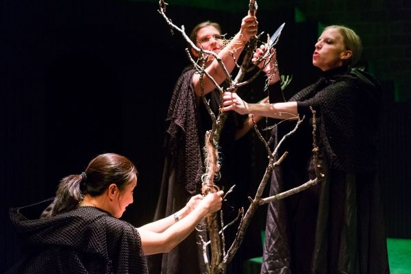 L to R: Regina Ohashi, Amy Garner Buchanan, and Susan Draper as the Weird Sisters. Photo