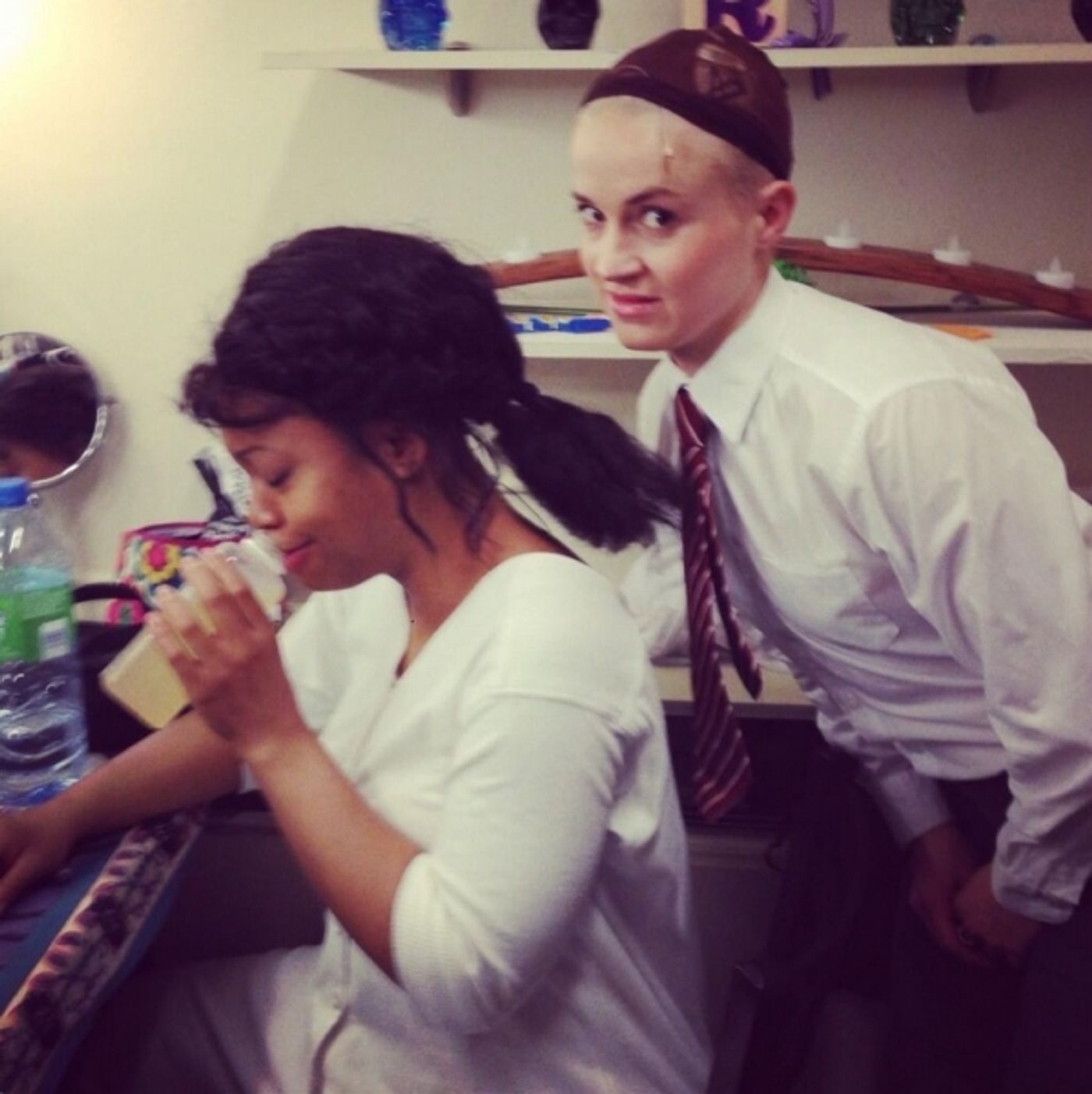 Photo Flash: Saturday Intermission Pics, June 8, Part 2 - NEWSIES Celebrates 500 Performances, and the Tony Prepping Continues! Image