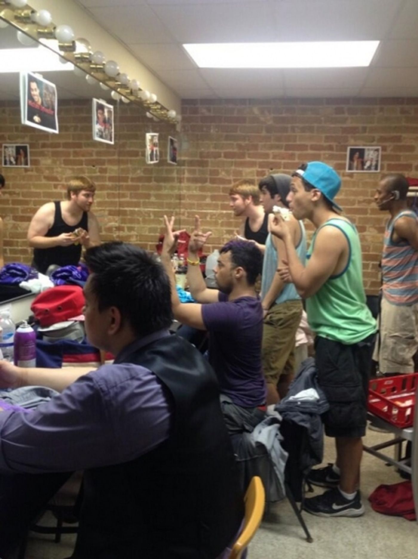 Photo Flash: Saturday Intermission Pics, June 8, Part 2 - NEWSIES Celebrates 500 Performances, and the Tony Prepping Continues! Image