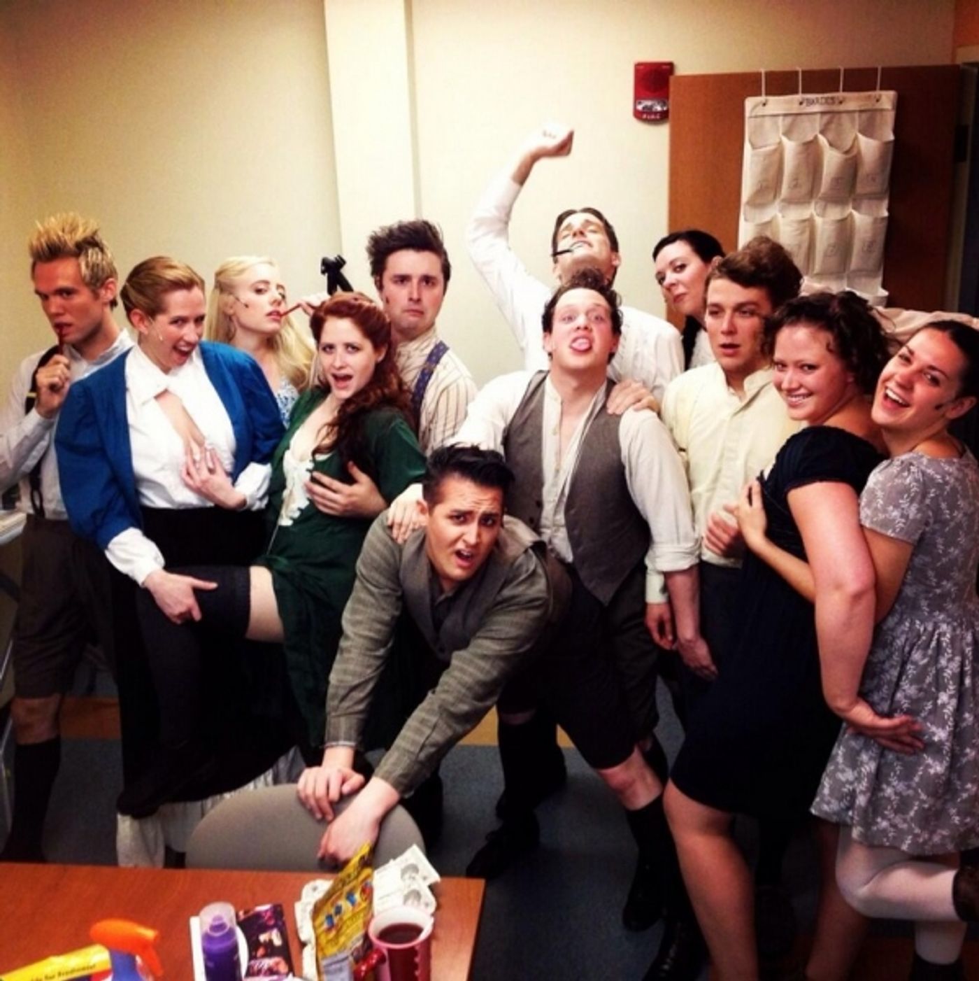 Photo Flash: Saturday Intermission Pics, June 8, Part 2 - NEWSIES Celebrates 500 Performances, and the Tony Prepping Continues! Image