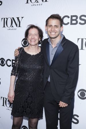 Benj Pasek and his mother Photo