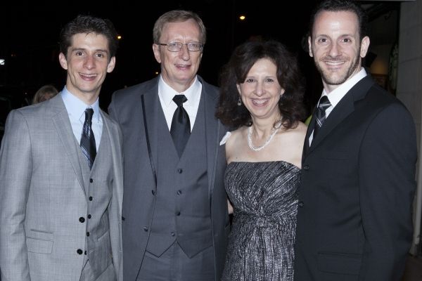 Colin Isreal, his parents and Michael Pesce Photo