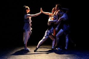 Asol Karim with Marek Sapieyevski embraced by counter clockwise from the top:  Rina B Photo