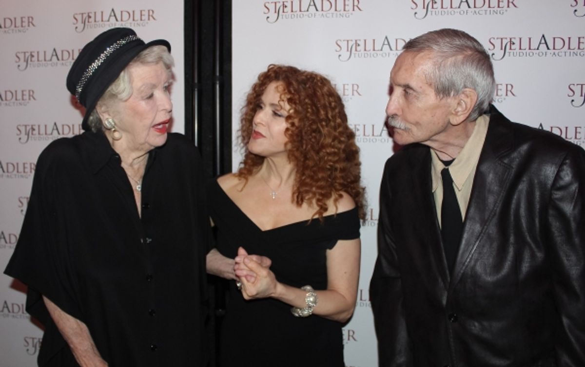 Elaine Stritch, Bernadette Peters and Edward Albee at 