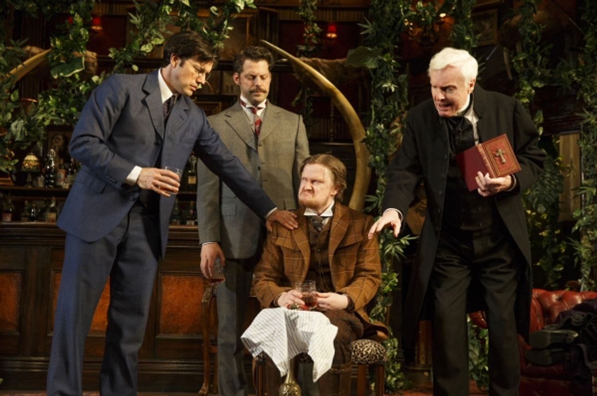 Lorenzo Pisoni, David Furr, Steven Boyer (seated) and John McMartin at 