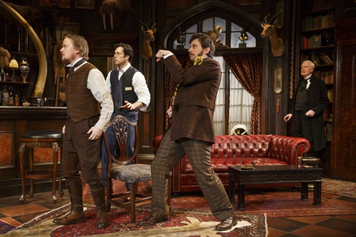 Steven Boyer, Lorenzo Pisoni, Brian Avers (holding snake) and John McMartin at 