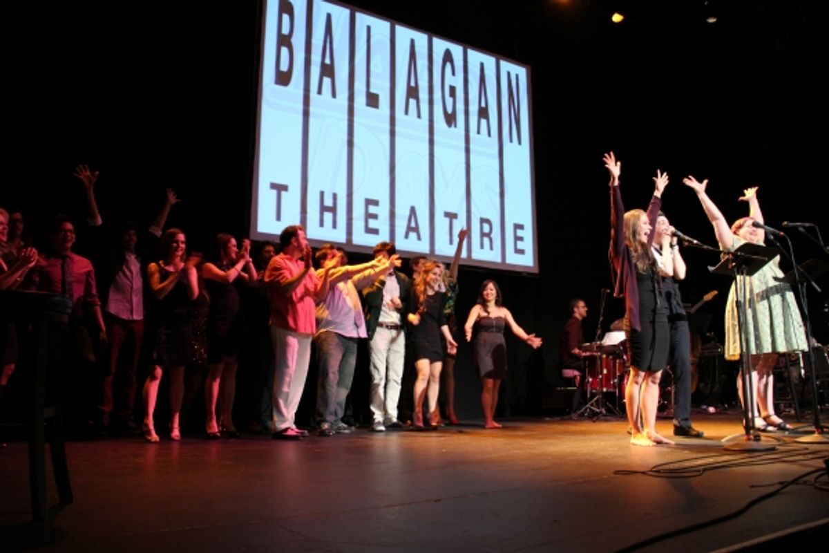 The ensemble, led by Danielle Barnum, Ryan McCabe, and Kate Jaeger at 