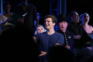 Glenn Close, Jonathan Groff & Eric Idle  Photo