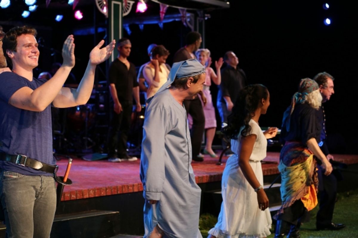 Jonathan Groff, Martin Short, Anika Noni Rose, Glenn Close, Eric Idle  at 