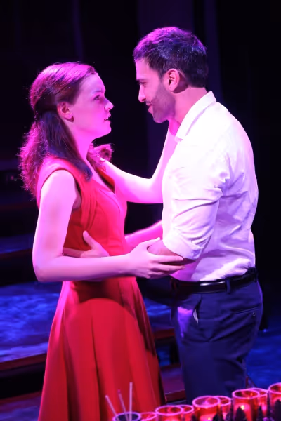 Jennifer Damiano and Haaz Sleiman in the Public Lab musical Venice, with book by Eric Photo