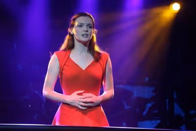 Jennifer Damiano in the Public Lab musical Venice, with book by Eric Rosen, music by  Photo