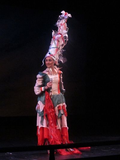 Simona Rodano performs an excerpt from the musical ''Pinocchio'' at the Dicapo Opera  Photo