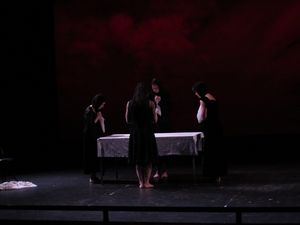 Macy Sullivan, Lauren Ohmer, Emily Vestch, and Alice Pechue perform ''Entroterra,'' a modern dance piece choreographed by Anabella Lenzu. @ BroadwayWorld Macy Sullivan, Lauren Ohmer, Emily Vestch, and Alice Pechue perform ''Entroterra,'' a Photo