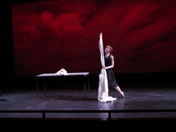 Lauren Ohmer performs a solo. Photo