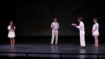 Carlotta Brentan, Francesco Andolfi, Iocopo Rampini, and Giulia Bisinetta perform an  Photo