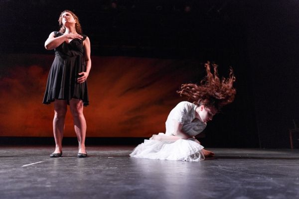 Nicola Iervasi and Sabrina Shapiro perfrom an excerpt from ''L''Ultima Nevicata/The L Photo