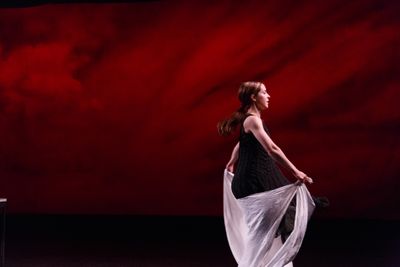 Lauren Ohmer performs a solo. Photo