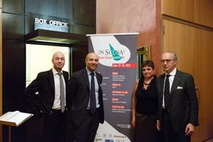 Fabio Troisi (Cultural AtachÃ'¨ of the Italian Institute of Culture), Sabato Sorrentino (Deputy Consul at the General Consulate of Italy), Laura Caparrotti (Founder and Artistic Director of ''In Scena''), and Riccardo Viale (Director of the Italian Insti @ BroadwayWorld Fabio Troisi (Cultural AtachÃ'¨ of the Italian Institute of Culture), Sabato Sor Photo