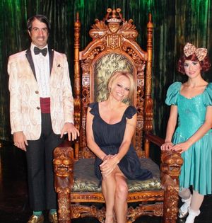 Pamela Anderson with The Gazillionaire and his raunchy sidekick, Penny Pibbets @ BroadwayWorld Pamela Anderson with The Gazillionaire and his raunchy sidekick, Penny Pibbets Photo