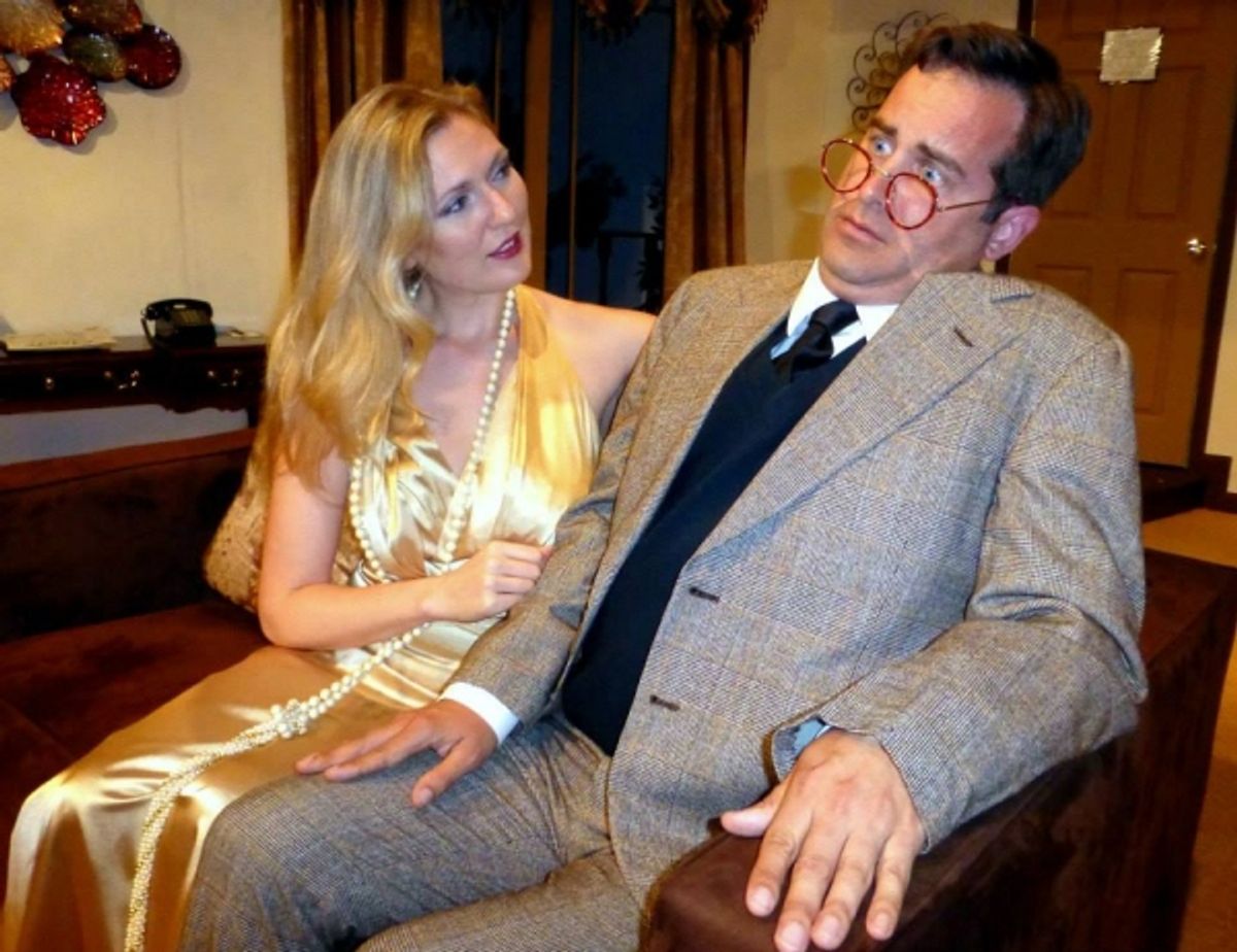 Diana flirts with Max, asking him ''Has anyone ever told you how cute you are?'' (from left: Rachel Boller, Matt Landig) at 