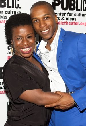 Uzo Aduba, Leslie Odom, Jr. @ BroadwayWorld Uzo Aduba, Leslie Odom, Jr. Photo
