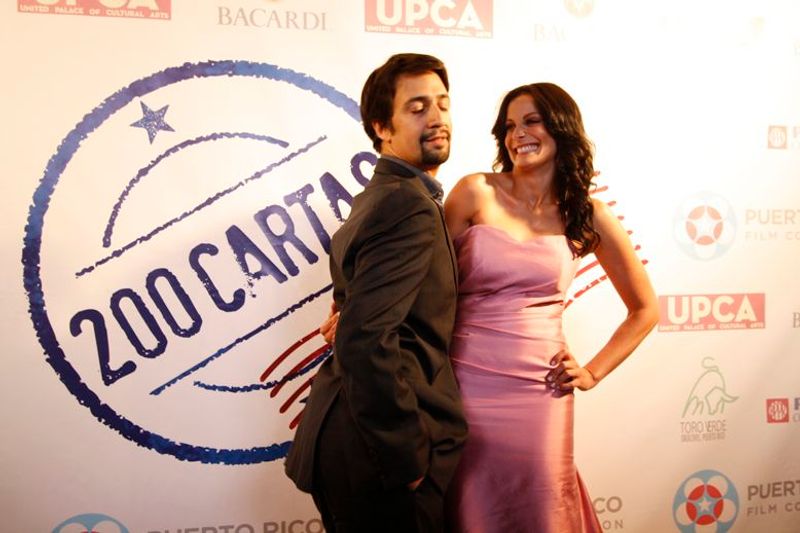 Photo Flash: Lin-Manuel Miranda, Dayanara Torres at 200 CARTAS Premiere — photo 1 of 1