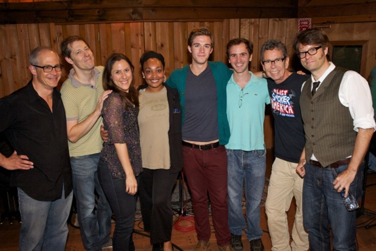 Cast & Creative Team:  Peter Melnick, John Bolton, Farah Alvin, Natalie Venetia Belcon, Jake Boyd, Andy Sandberg, Bill Russell and Fred Lassen at 