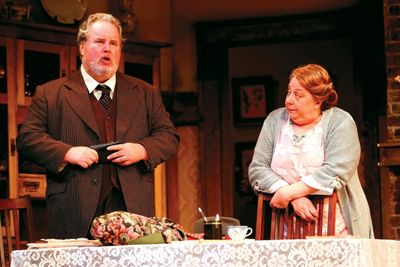 Adam LeFevre and Jayne Houdyshell as Mr. and Mrs. Fisher  Photo