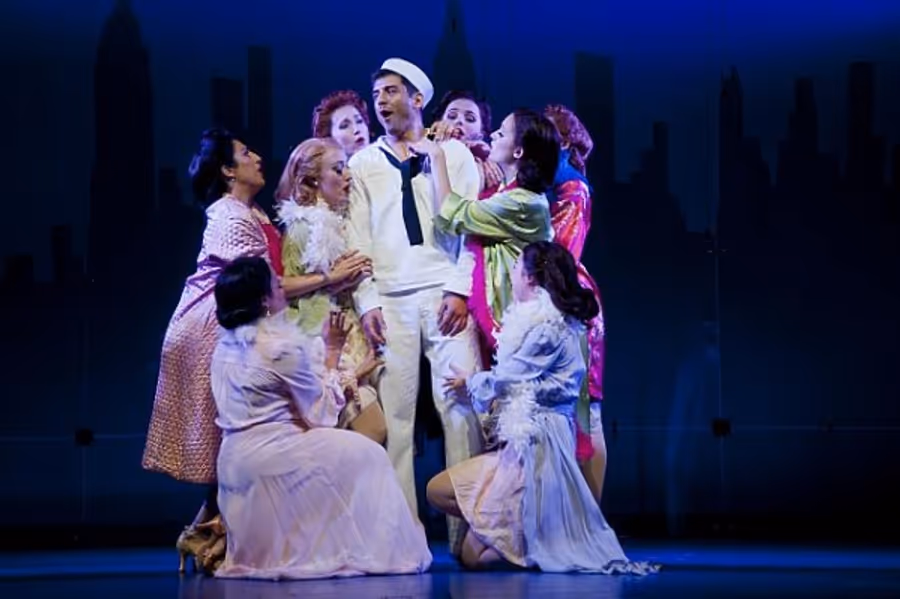 Photo Flash: First Look at Jay Armstrong Johnson, Alysha Umphress and More in Barrington Stage's ON THE TOWN Image