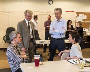 Playwright Bruce Norris, CTG Managing Director Edward L. Rada, CTG Artistic Director  Photo