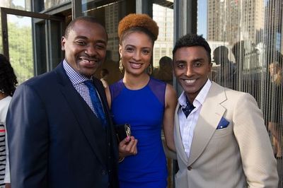Robert Battle, Curtistine Waldon-Hoes and Marcus Samuelsson Photo