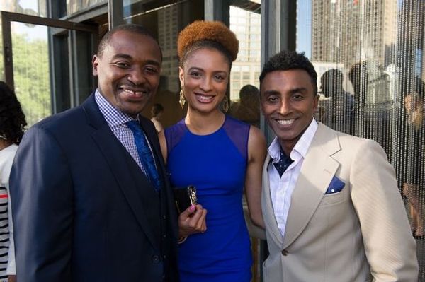 Robert Battle, Curtistine Waldon-Hoes and Marcus Samuelsson Photo