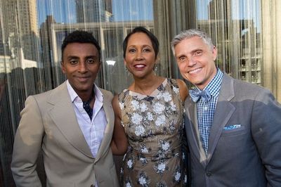 Marcus Sanuelsson, Judith Byrd and David E. Monn Photo