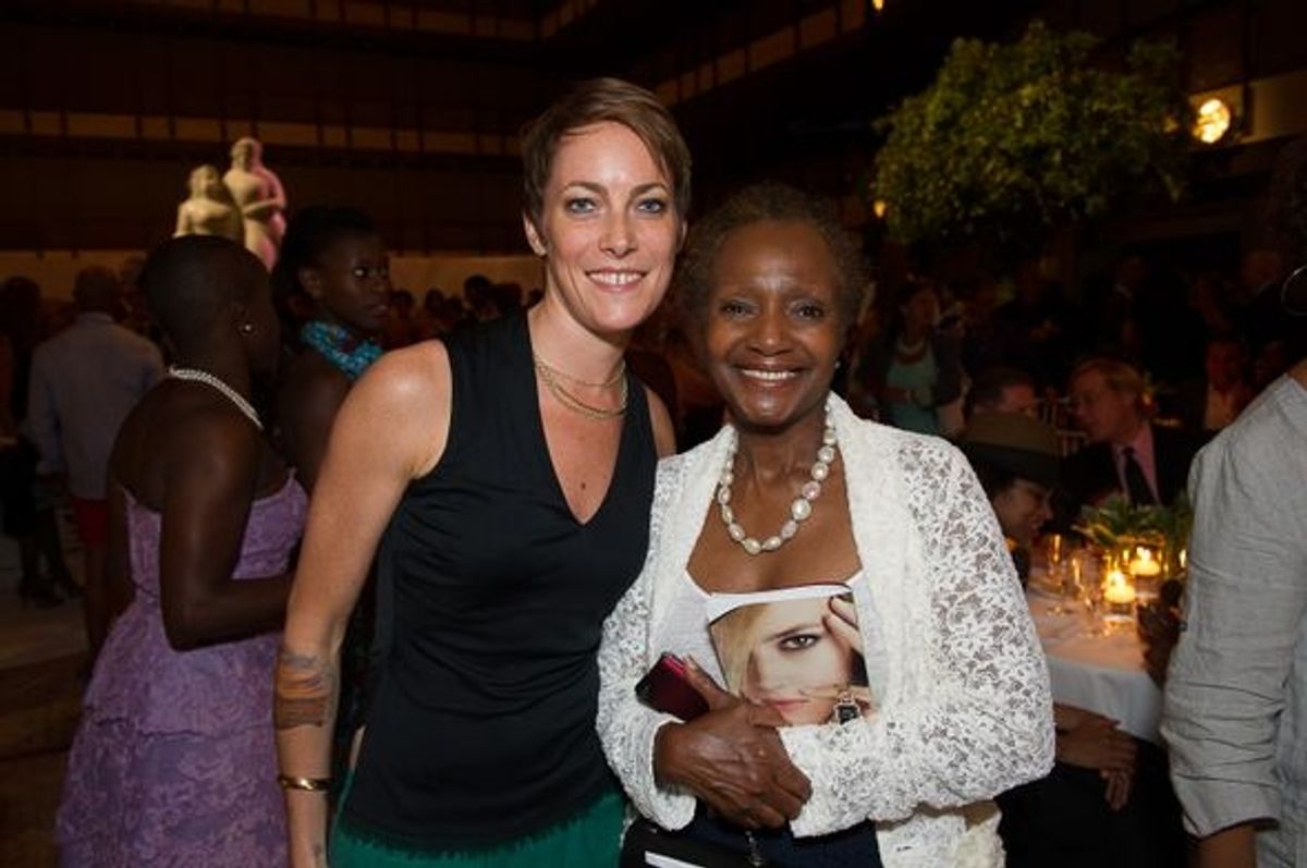 Elisa Clark and Sylvia Waters at 