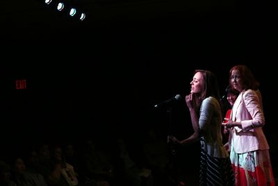 Laura Osnes; Ann Harada and Harriet Harris   Photo