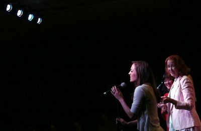 Laura Osnes; Ann Harada and Harriet Harris  Photo