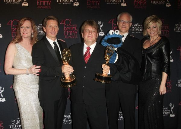 Mary McDonough, Bradley Bell, Jack Allocco, David Rudman (Cookie Monster), Leslie Mil Photo