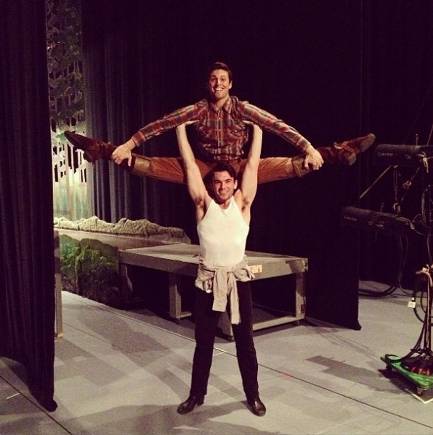 Photo Flash: Saturday Intermission Pics, June 15, Part 2 - MATILDA's Homage to NICE WORK, Father's Day at LION KING and More!  Image