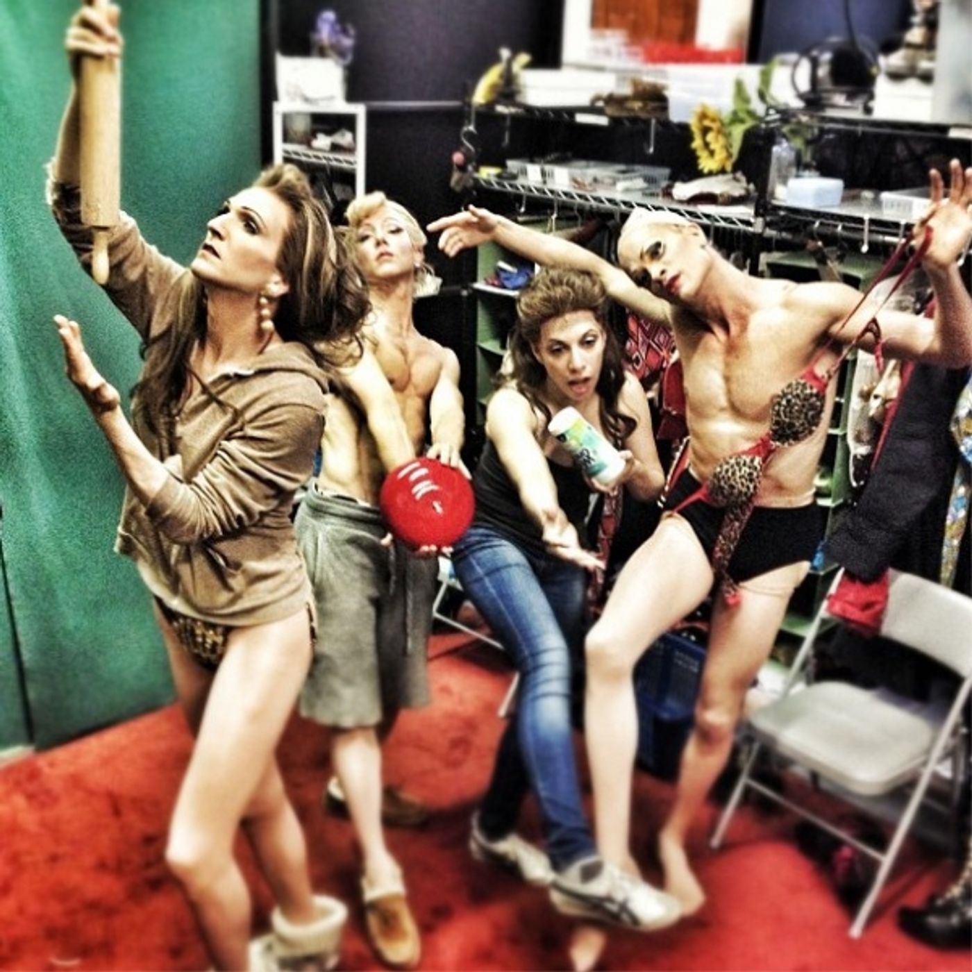 Photo Flash: Saturday Intermission Pics, June 15, Part 2 - MATILDA's Homage to NICE WORK, Father's Day at LION KING and More!  Image