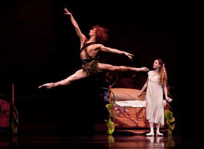 Ballet: PETER PAN. Choreographer: Trey McIntyre. Dancer(s): Sara Webb and Joseph Wals Photo