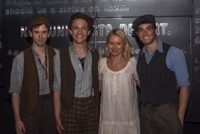 Garett Hawe, Iain Young, Naomi Watts, Corey Cott Photo