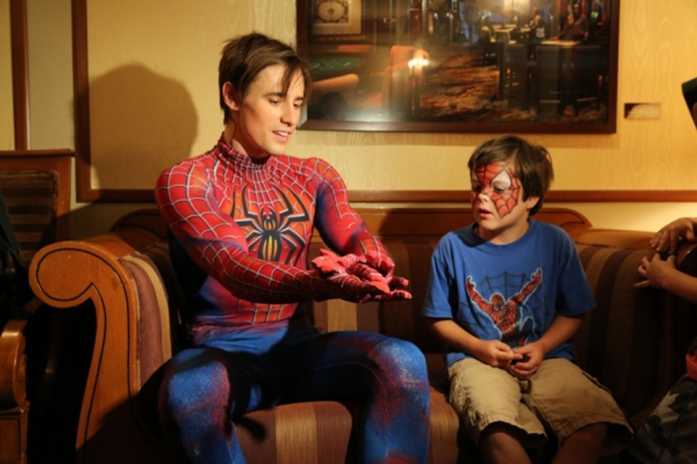 Photo Flash: SPIDER-MAN Celebrates Father's Day With Dads Backstage!  Image