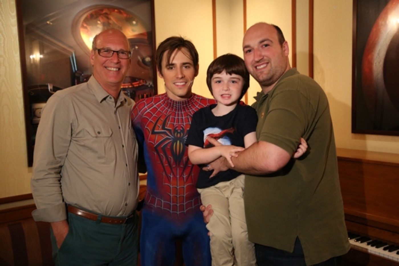 Photo Flash: SPIDER-MAN Celebrates Father's Day With Dads Backstage!  Image