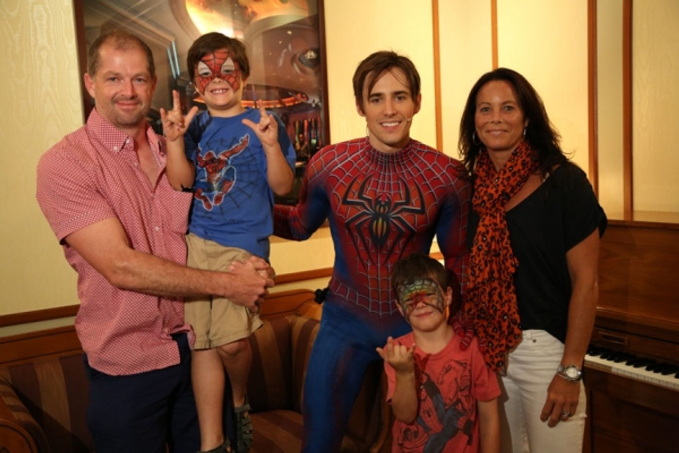 Photo Flash: SPIDER-MAN Celebrates Father's Day With Dads Backstage!  Image